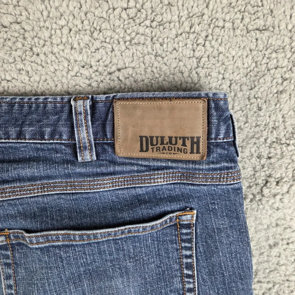 Duluth Trading Flex Ballroom Jeans Mens 42x32 (39x30)‎ Blue